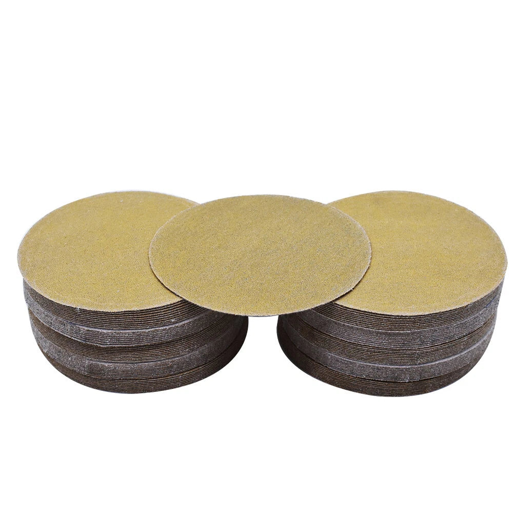 100 Pack 5 Inch Hook Loop Sanding Discs 80 Grit