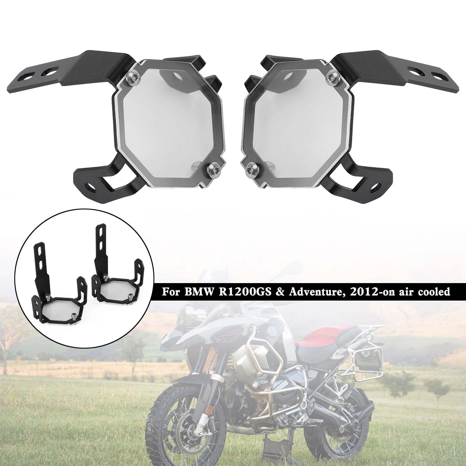 Fog Light Protector Guards for BMW R1200GS, F800GS, F850GS, F750GS (2013–2023)