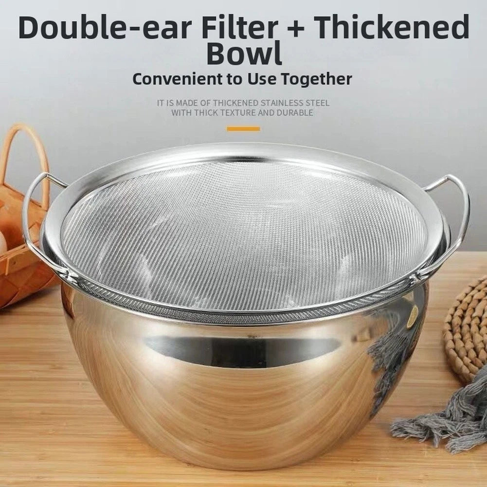 Rice Washing Basket with 1mm Hole Mesh for Kitchen Accessory