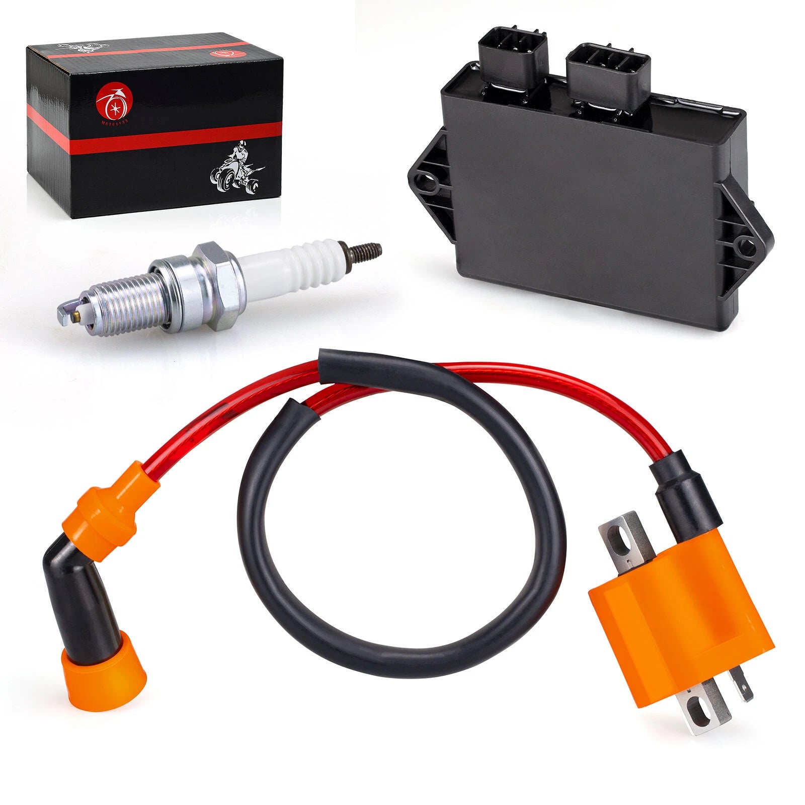 Ignition Coil CDI Spark Plug for Yamaha Warrior 350 YFM350X (1997–2001)