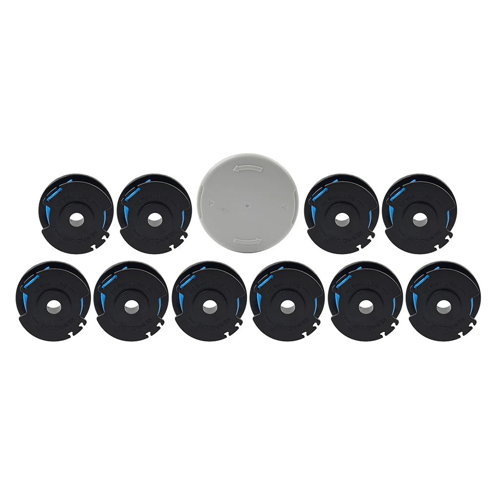 10x String Trimmer Spool with AC14HCA Cap Cover for Ryobi AC14RL3A (N/A)