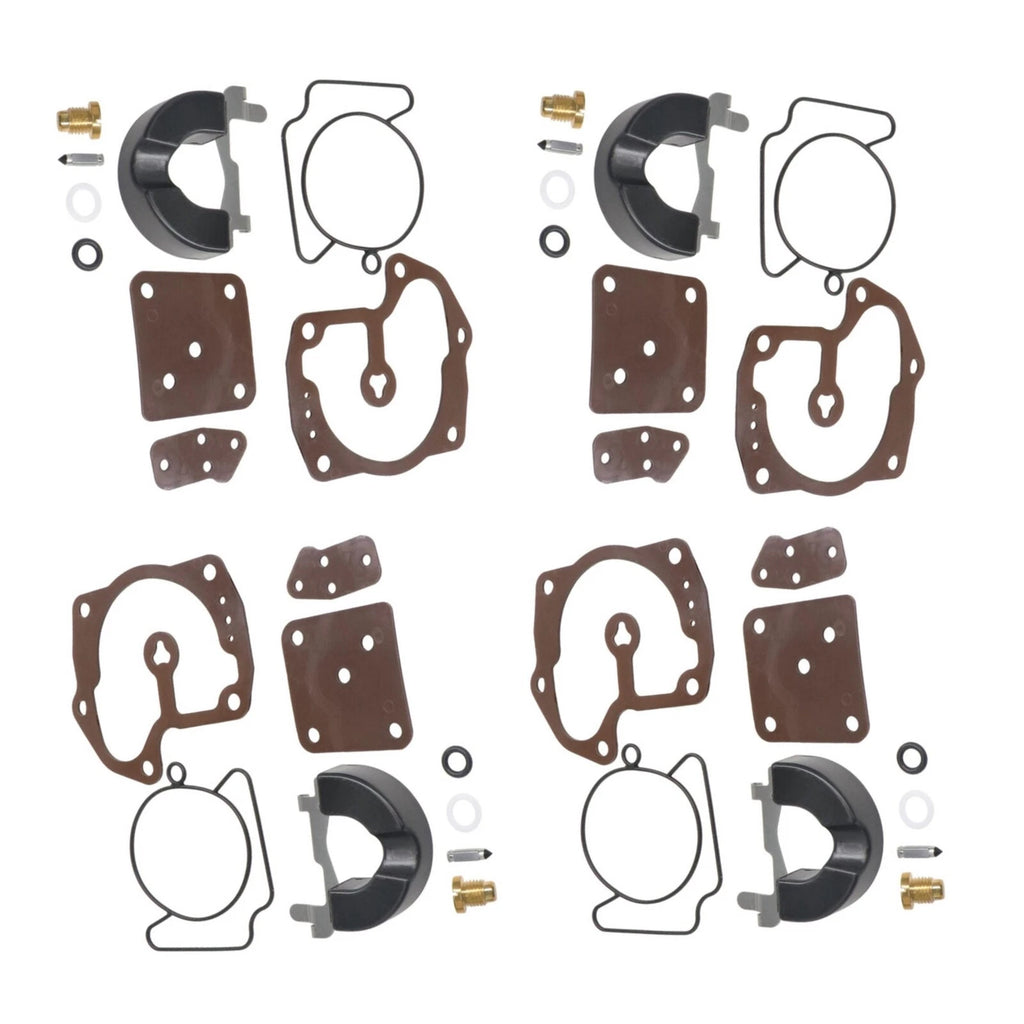 Set of 4 Carburetor Repair Kits for Johnson Evinrude V4 V6 V8 (439078 439079)
