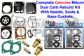 Dual Mikuni Carb Rebuild Kit for SeaDoo SPX (1997–1999) - Needle Seat & Base Gasket