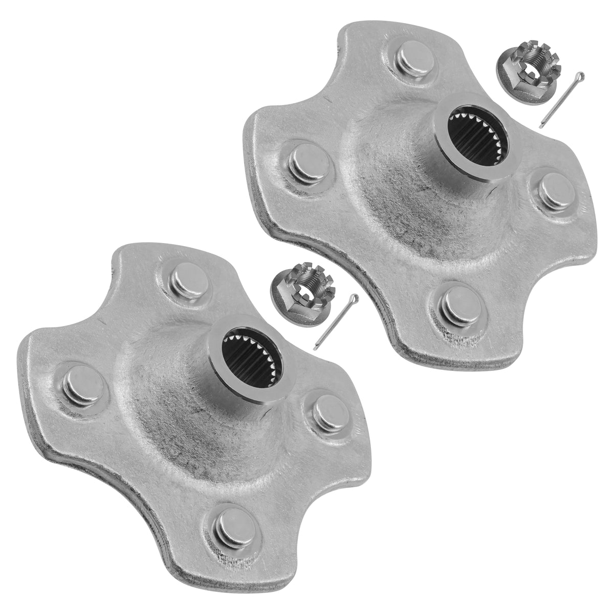 Rear Axle Wheel Hub with Nut Replacement for Honda TRX300 1988–1992