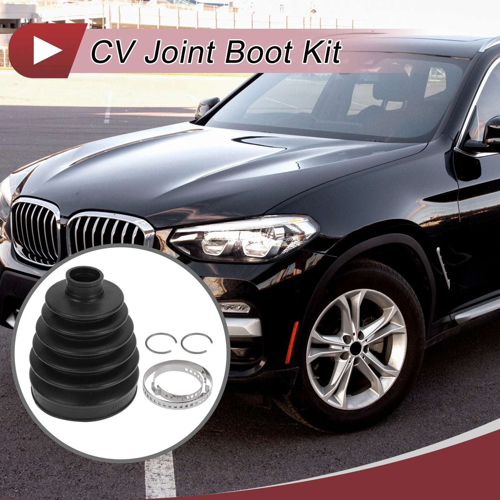 Outer CV Joint Boot Kit with Clamps for BMW 328i (2007–2016)