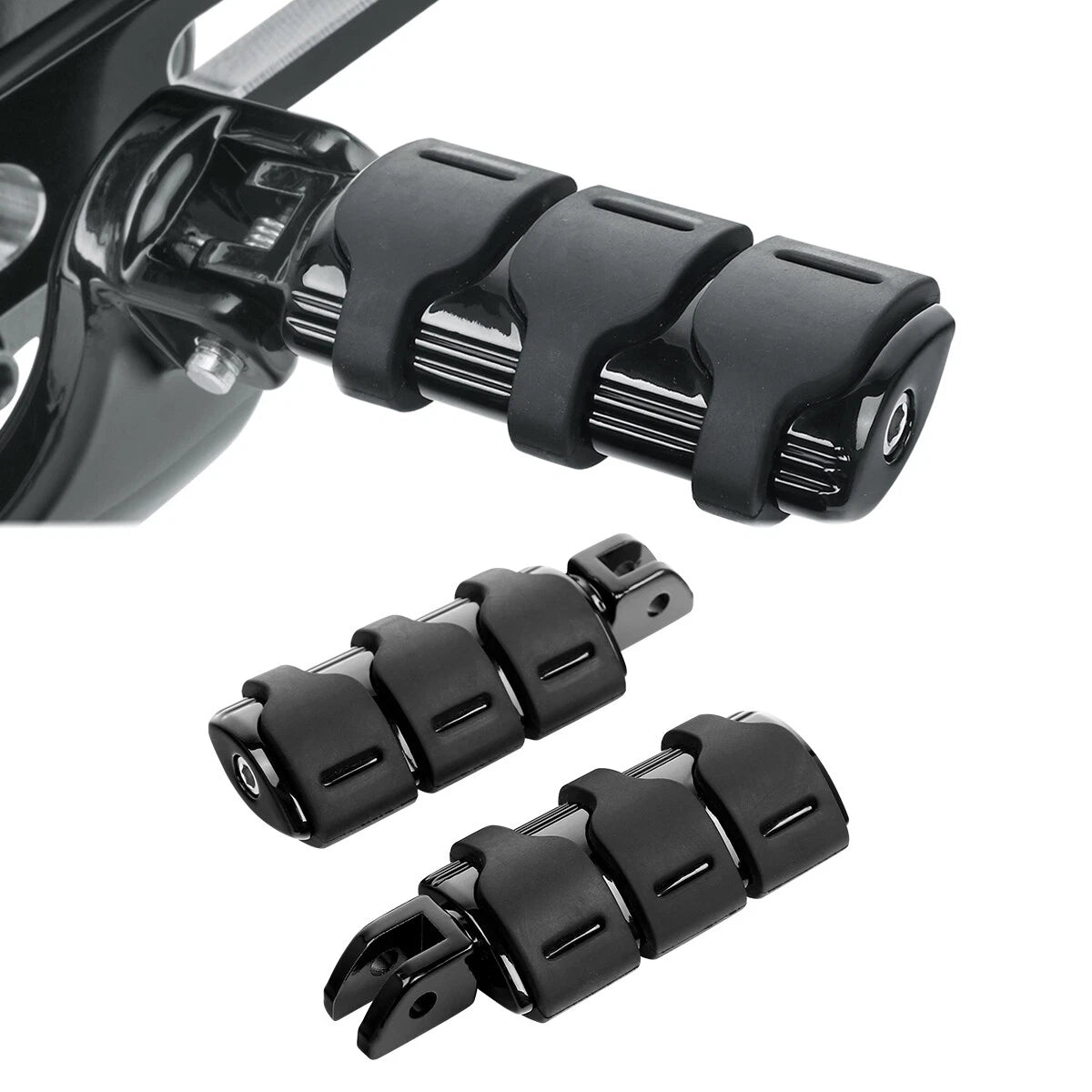 Front Rider Driver Foot Pegs for Harley Softail Low Rider (2018–2025)