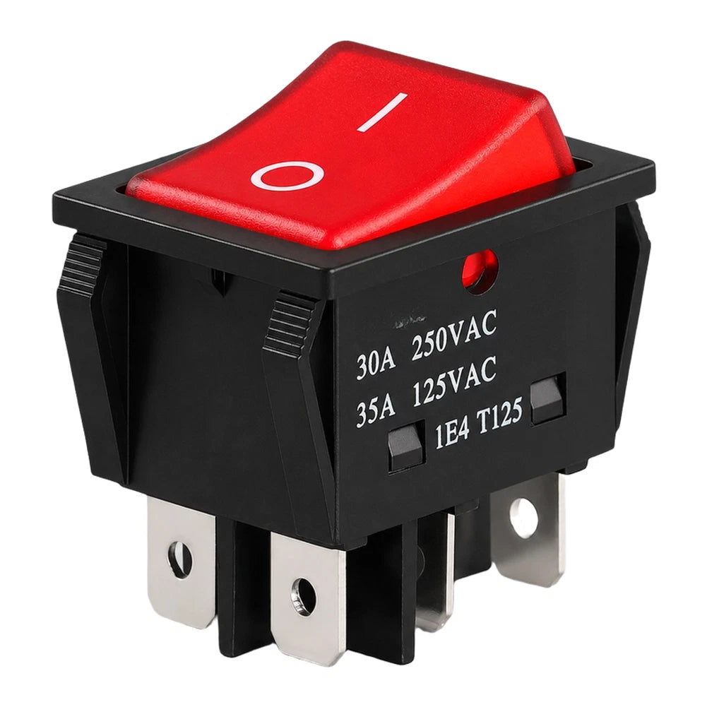 KCD4 30A Industrial Switch with LED Indicator for Motorcycle (Audio Use)