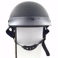 X Large DOT Motorcycle Scooter Half Face Crash Helmet Matte Black