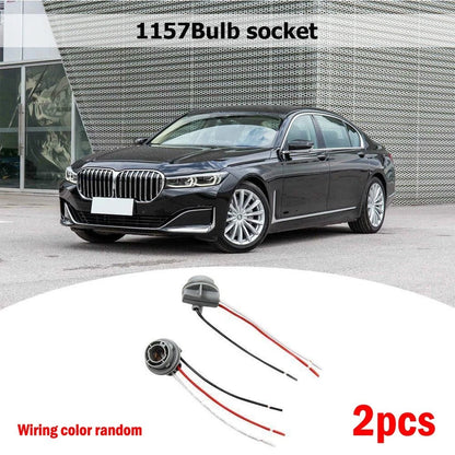 2X 1157 Car Bulb Holder Socket Adapter for LED Light Wiring Connector