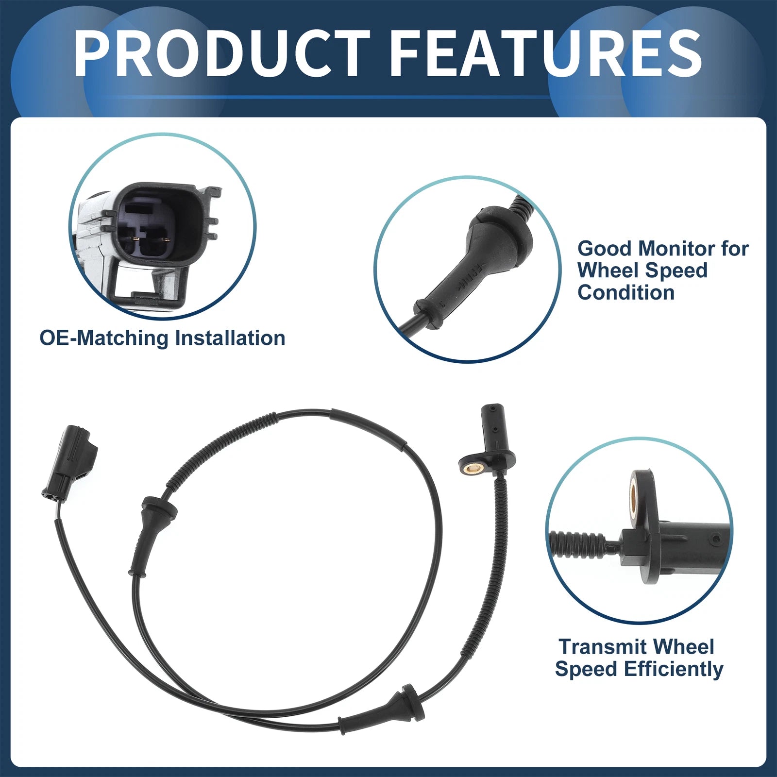 ABS Wheel Speed Sensor No. 30712095 for Volvo XC90 (2003–2014) Front Right