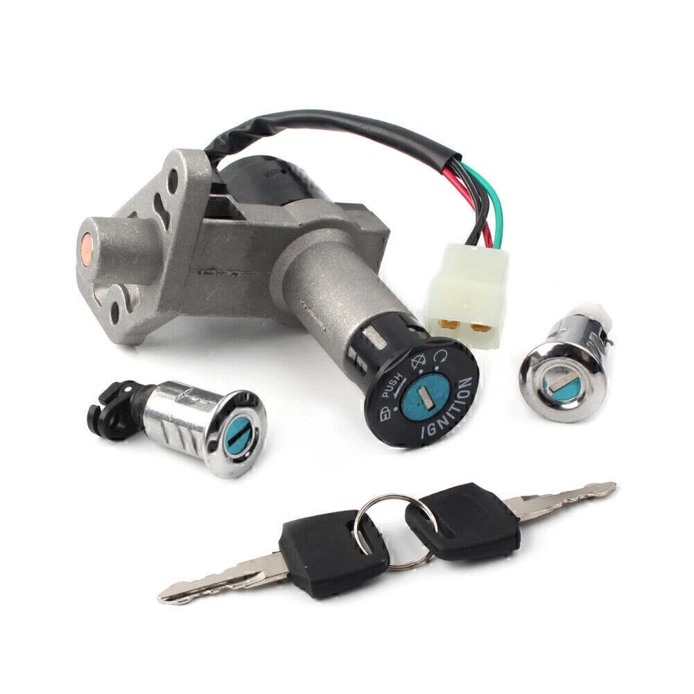 Ignition Switch Key Lock Gas Tank Cap Set for GY6 50CC (2000–2023)