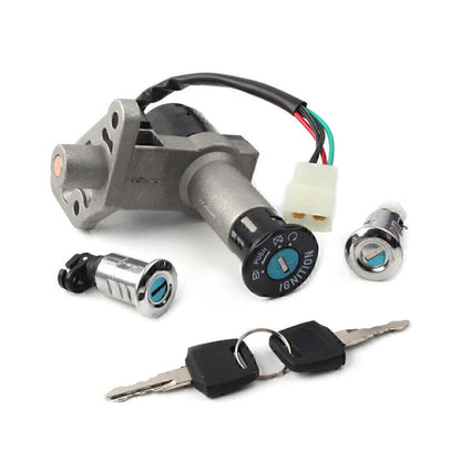 Ignition Switch Key Lock Gas Tank Cap Set for GY6 50CC (2000–2023)