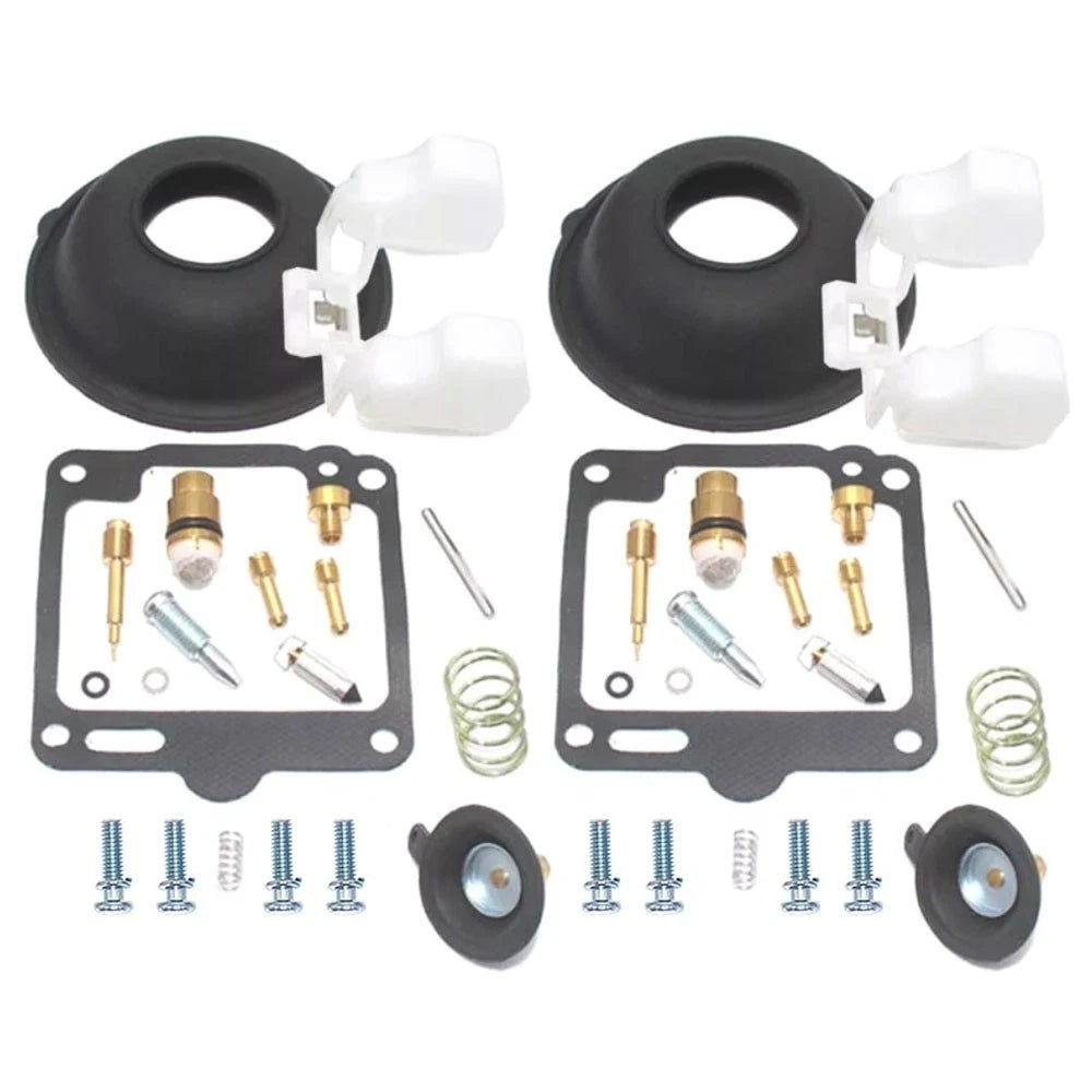 2X Carburetor Repair Kit Float Diaphragm for Yamaha XV750 XV1100 (1981–1999)