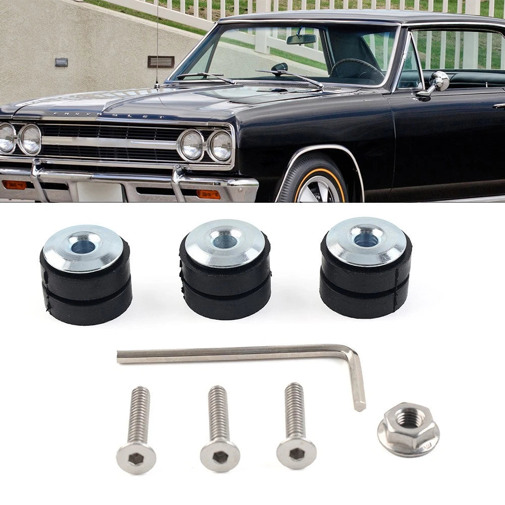 8Pcs Windshield Washer Mounting Bushing Rubber Grommets for Buick GMC