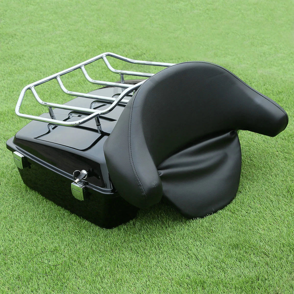 Chopped Trunk Backrest Rack for Harley Touring Road Glide (1997–2013)