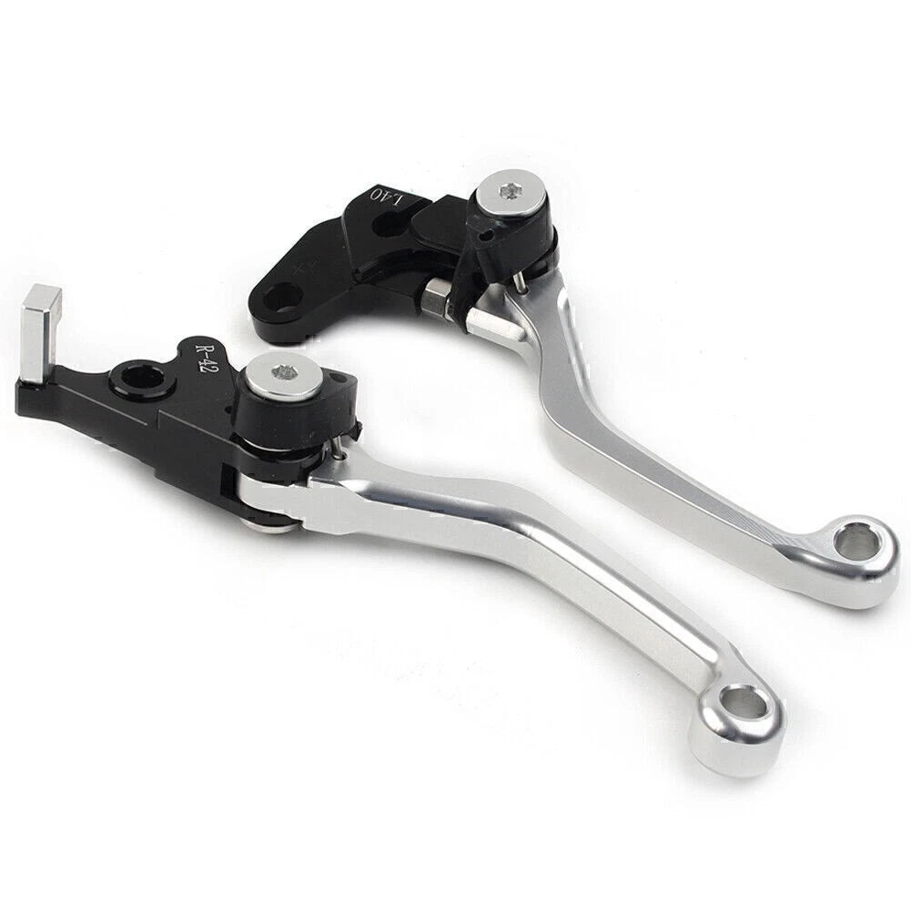 CNC Pivot Clutch Brake Levers for Suzuki DRZ400S DRZ400SM DRZ400E (2000–2022) SILVER