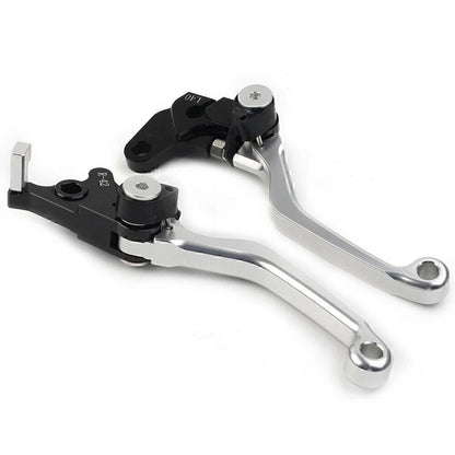 CNC Pivot Clutch Brake Levers for Suzuki DRZ400S DRZ400SM DRZ400E (2000–2022) SILVER