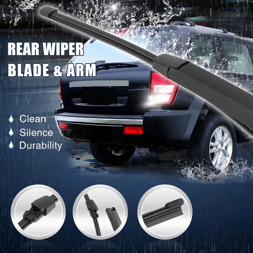 Rear Windshield Wiper Blade Arm Set for Volkswagen Tiguan (2007–2017)