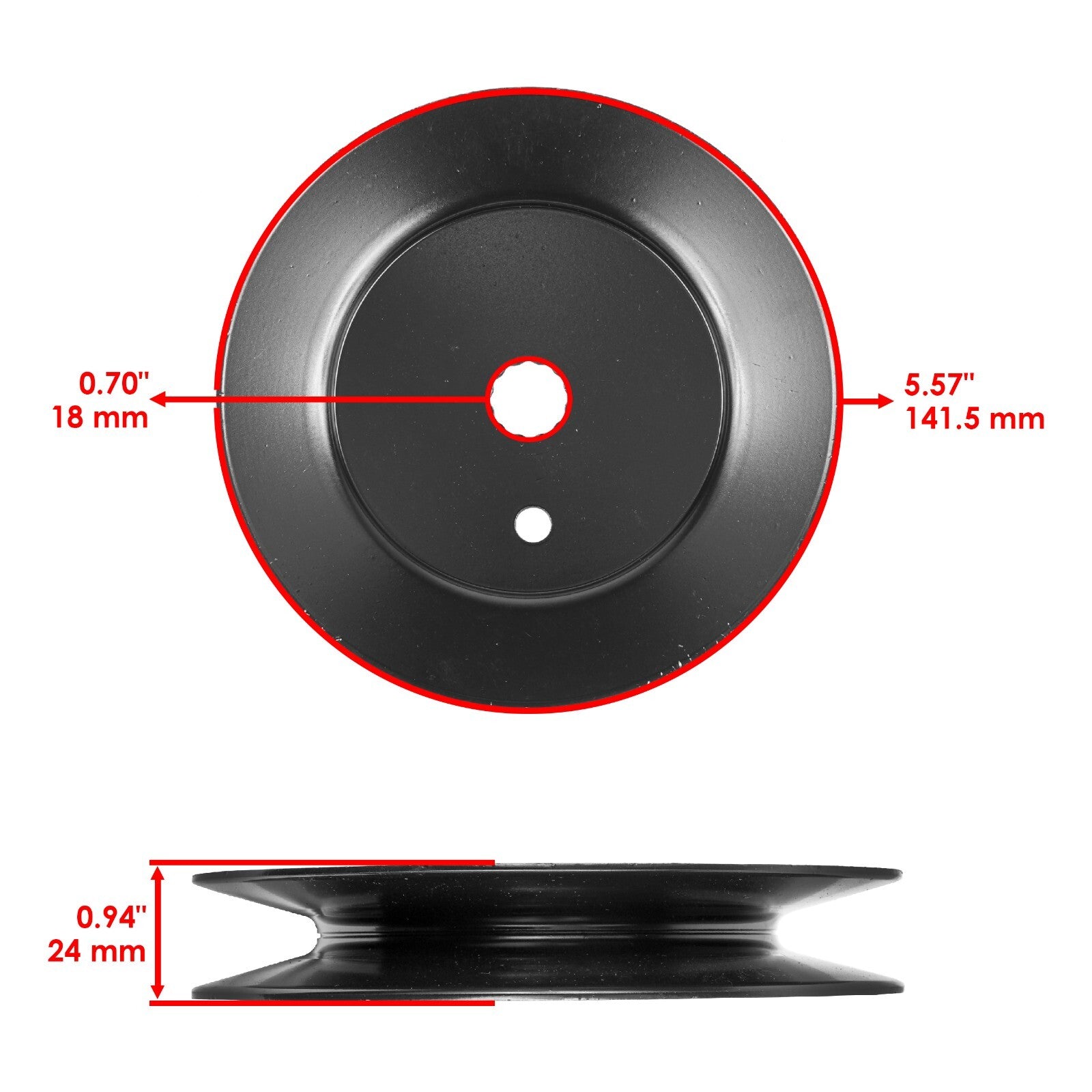 Spindle Pulley 50 54in Deck Replacement for Troy-Bilt Mustang RZT 50 (2016–2022)