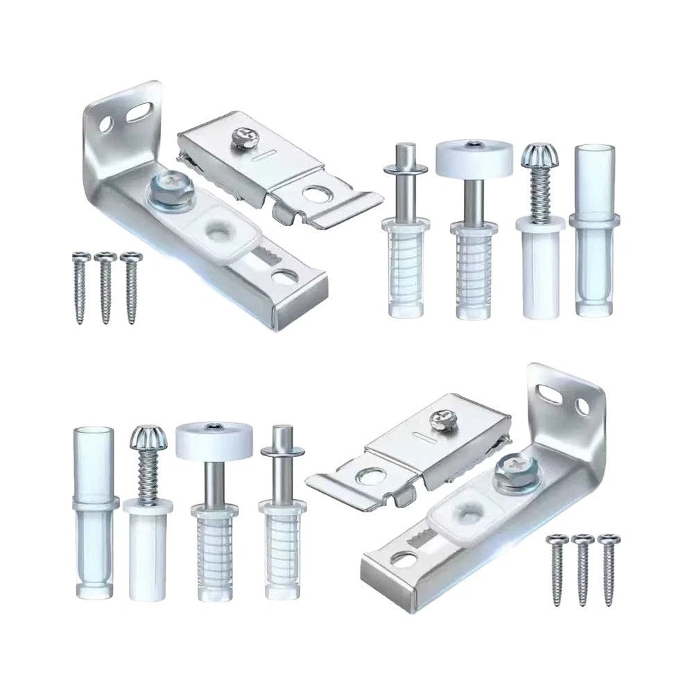 Bi-Fold Door Kit for Home Improvement Projects - Zinc-Plated Steel