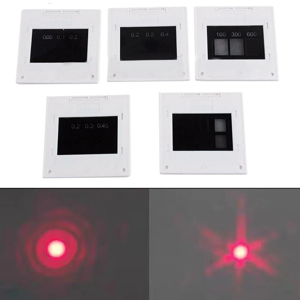 5 Piece Circular Diffraction Gratings for Research Projects