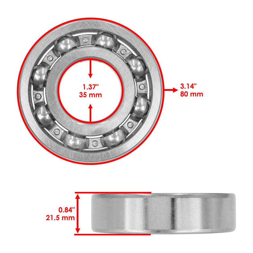 Caltric Rear Differential Bearing Replacement for Can Am Commander 800R (2018–2020)