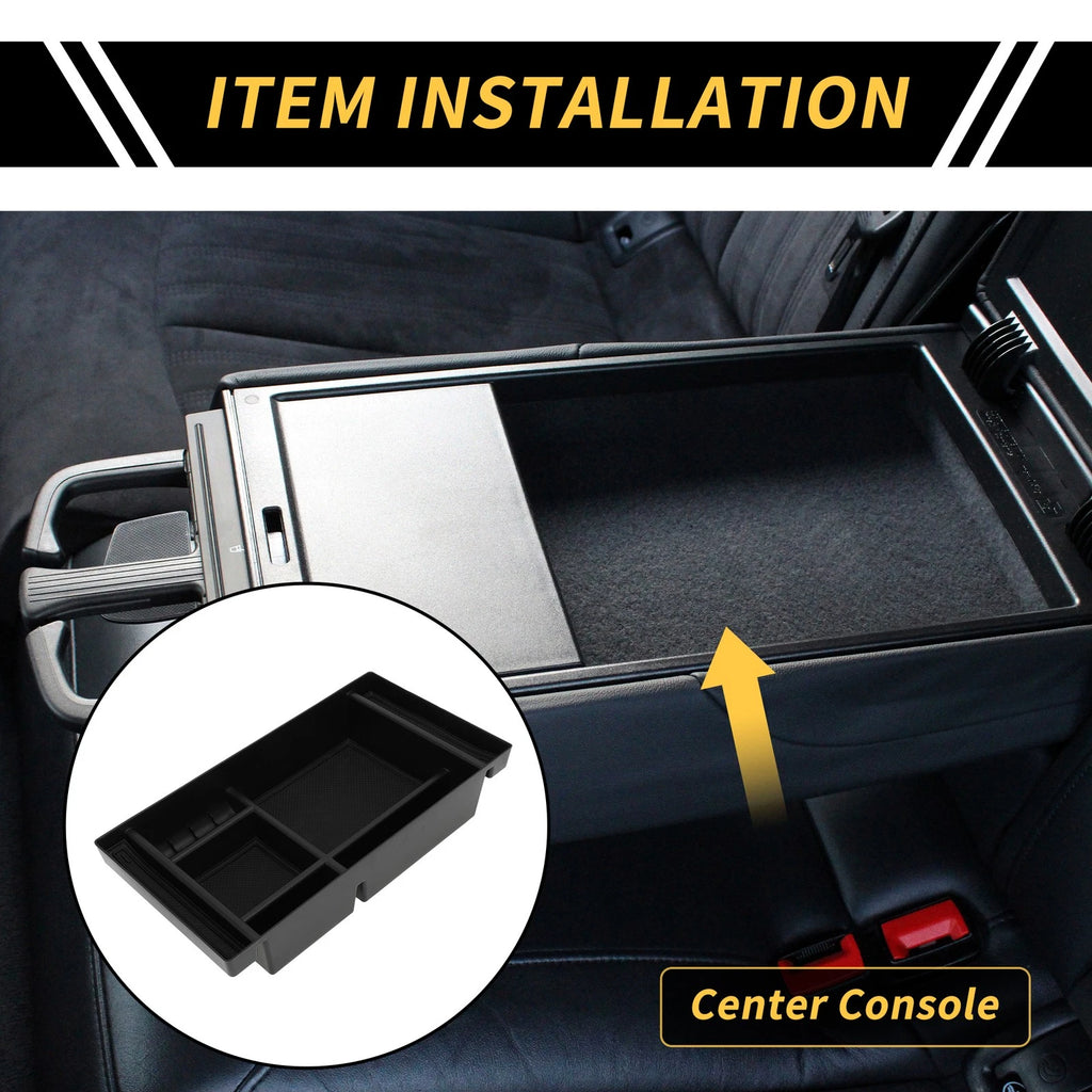 Center Console Organizer Tray Replacement for Chevy Silverado GMC Sierra Black