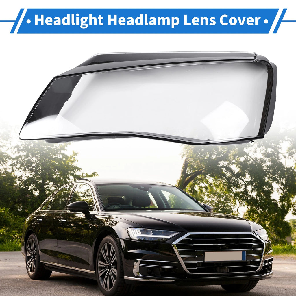 Front Left Headlight Lens Cover for Audi A8 (2010–2013)