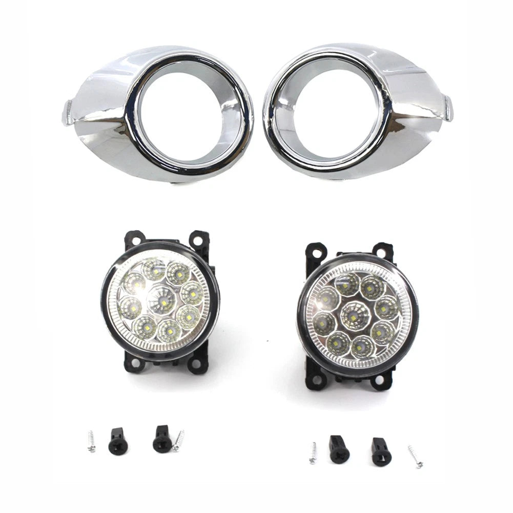 Fog Light Set for Ford Fiesta (2008–2012) - Daytime Running Lights, Frame Trim