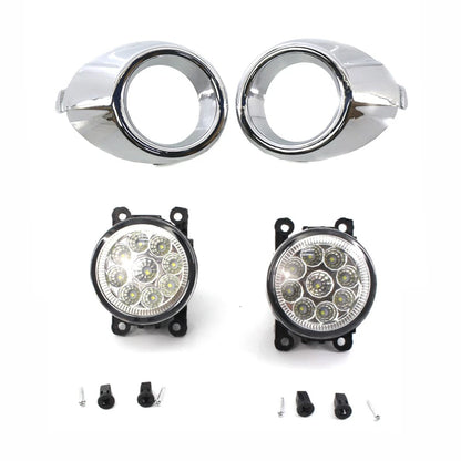 Fog Light Set for Ford Fiesta (2008–2012) - Daytime Running Lights, Frame Trim