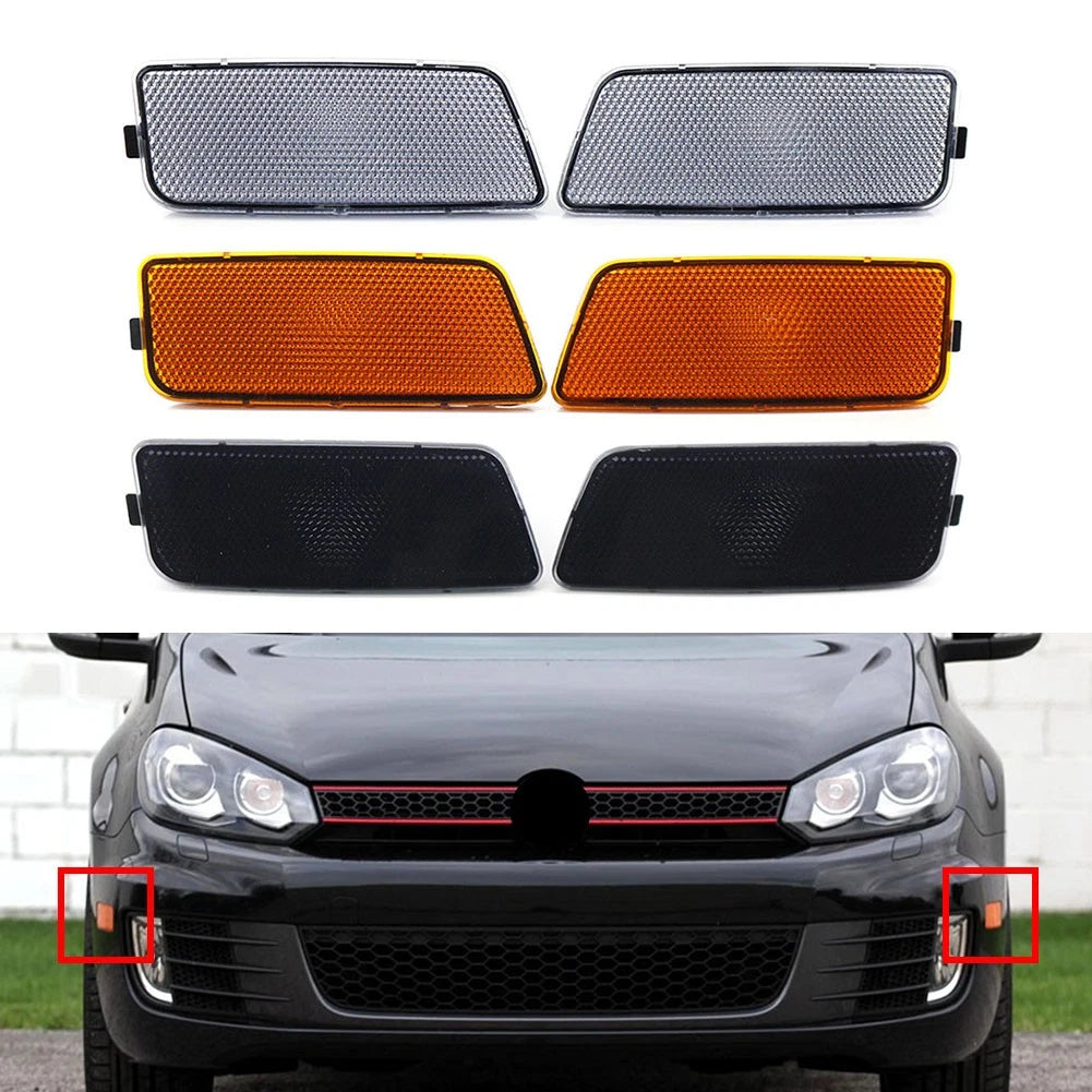 Front Bumper Turn Signal Bezel Side Marker Light Housing for VW Golf MK6 (2009–2013)