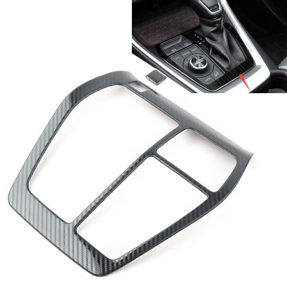For Toyota RAV4 2019 2020 Inner Gear Shift Box Panel Cover trim Carbon Fiber cl