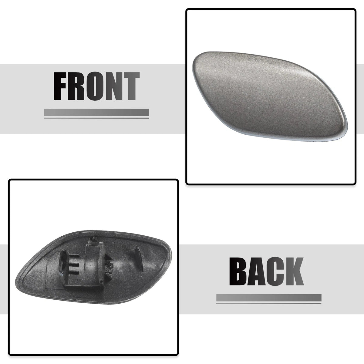 Headlight Washer Nozzle Cover Cap for Volvo S80 (2007–2016) Gray
