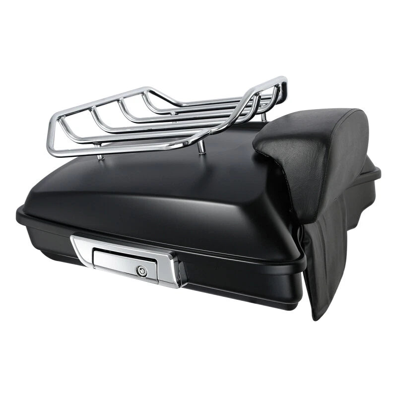 Trunk Backrest Mount Rack for Harley Touring (1997–2008) Matte Black