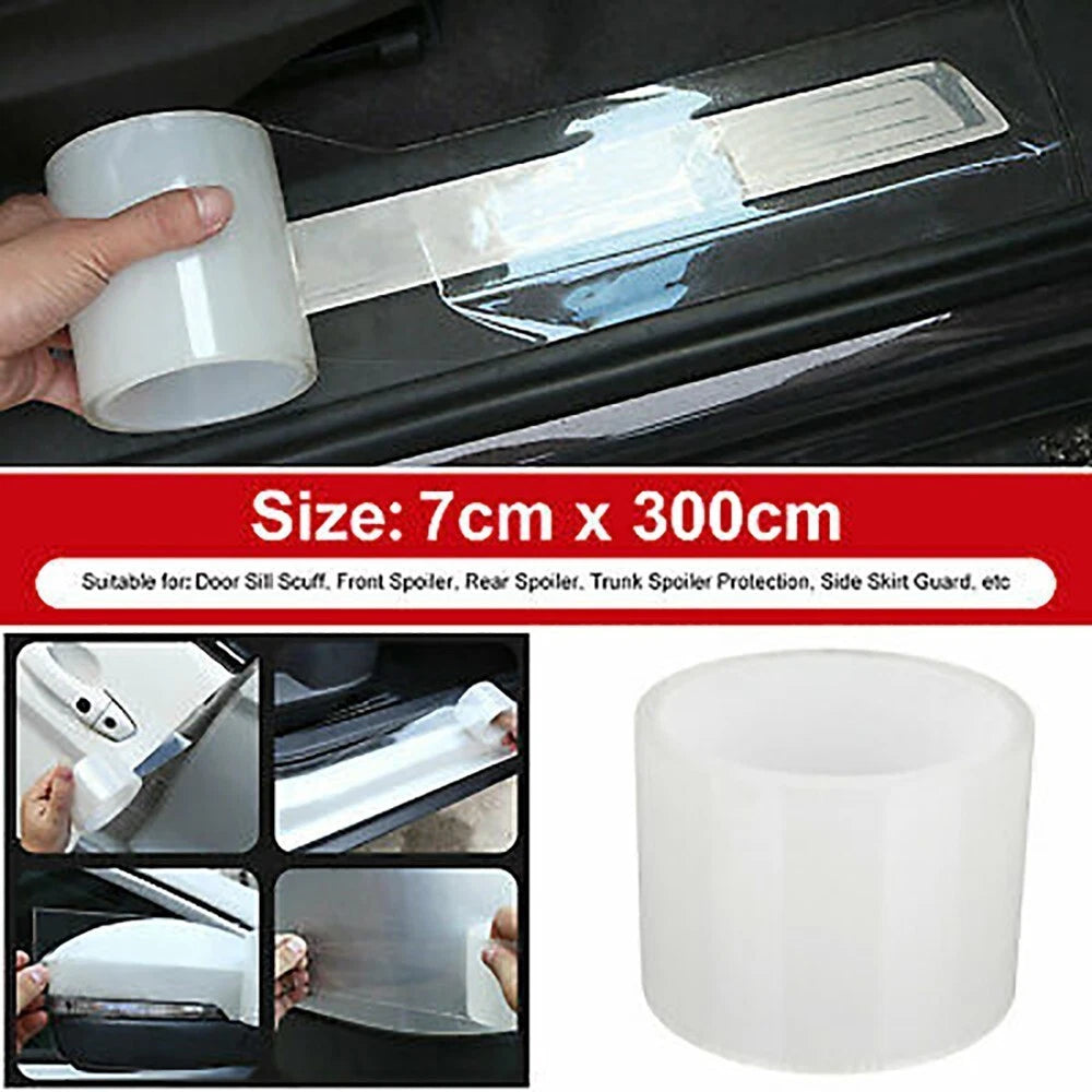 Acrylic Door Sill Scuff Protector Plate for Car (7cm)