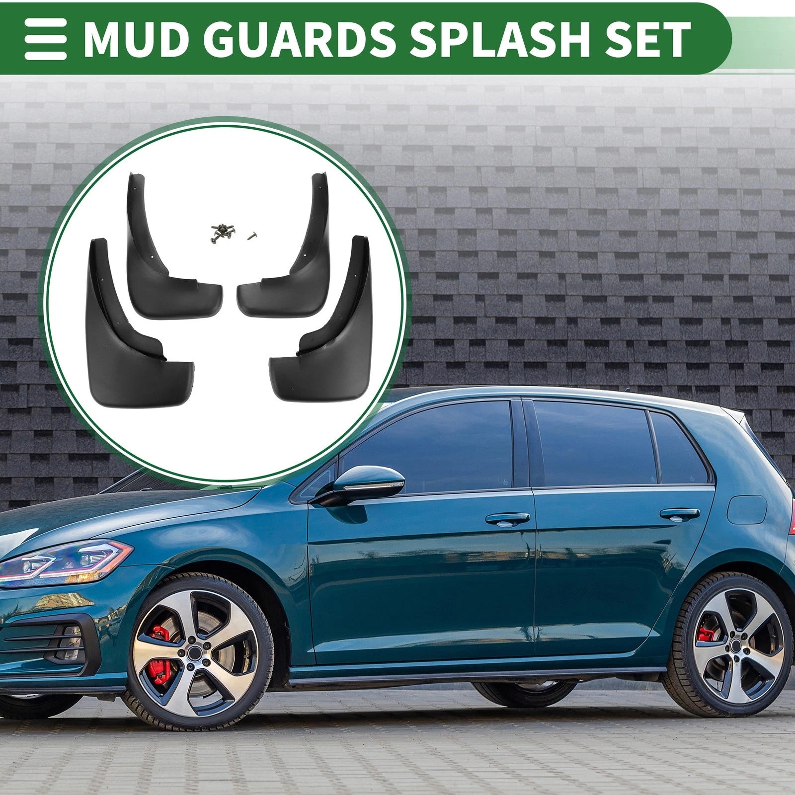 Mud Flaps Splash Guard Set for Volkswagen Golf Hatchback (1999–2005)
