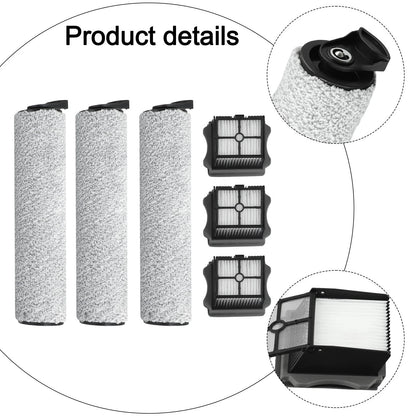 Set of Roller Brushes and Filters for Tineco Floor ONE S3
