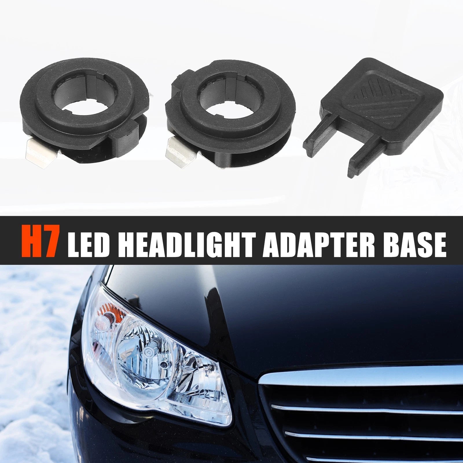 H7 LED Headlight Adapter Base Replacement for Audi A3 (2009–2010)