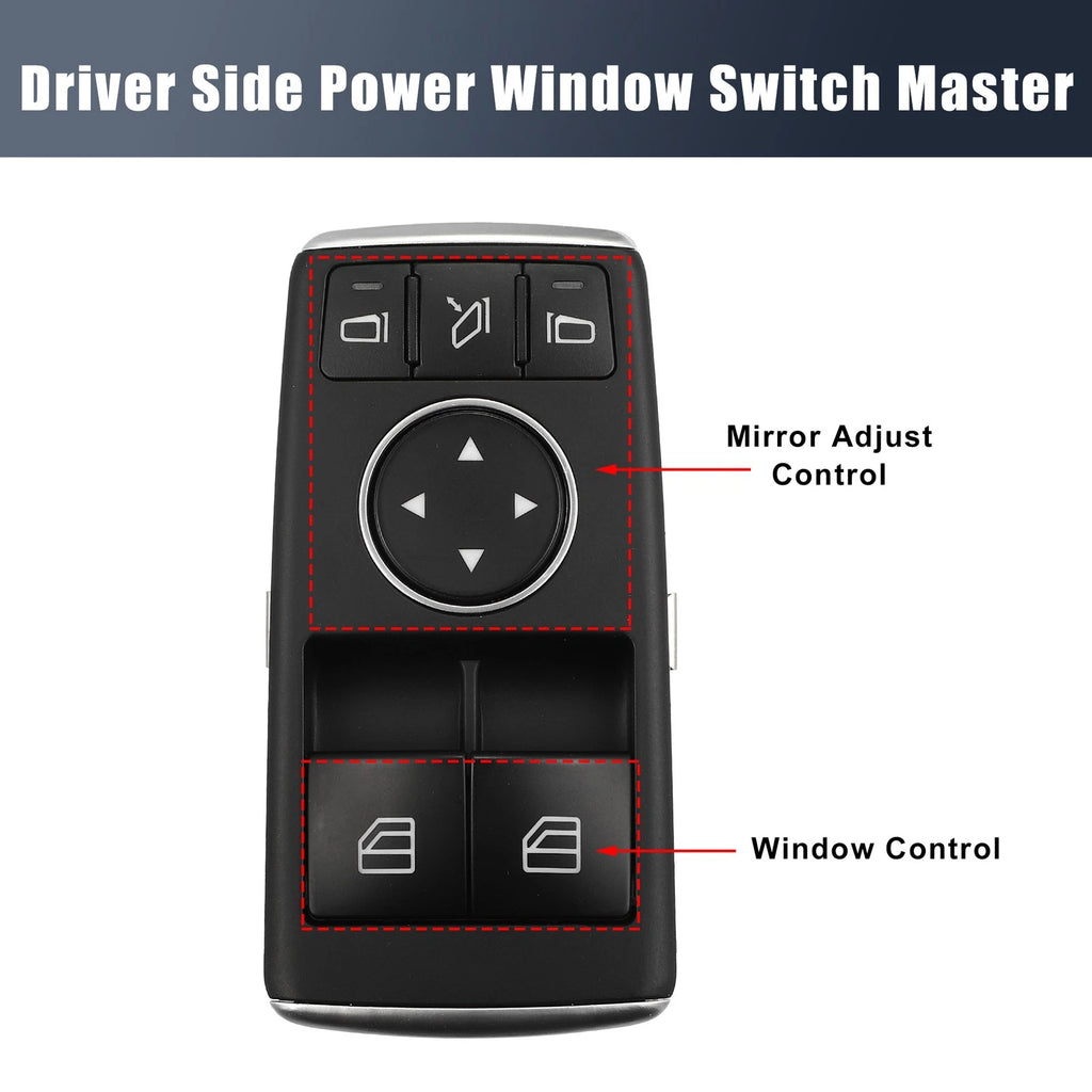 Driver Side Power Window Switch Replacement for Mercedes W204 C250 C350 (2011–2013)