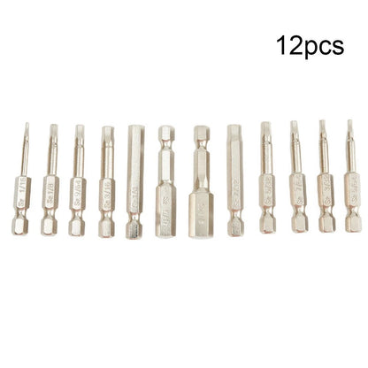Hex Bit Set for Quick Change Tools (50mm, 1.58-9.5mm)