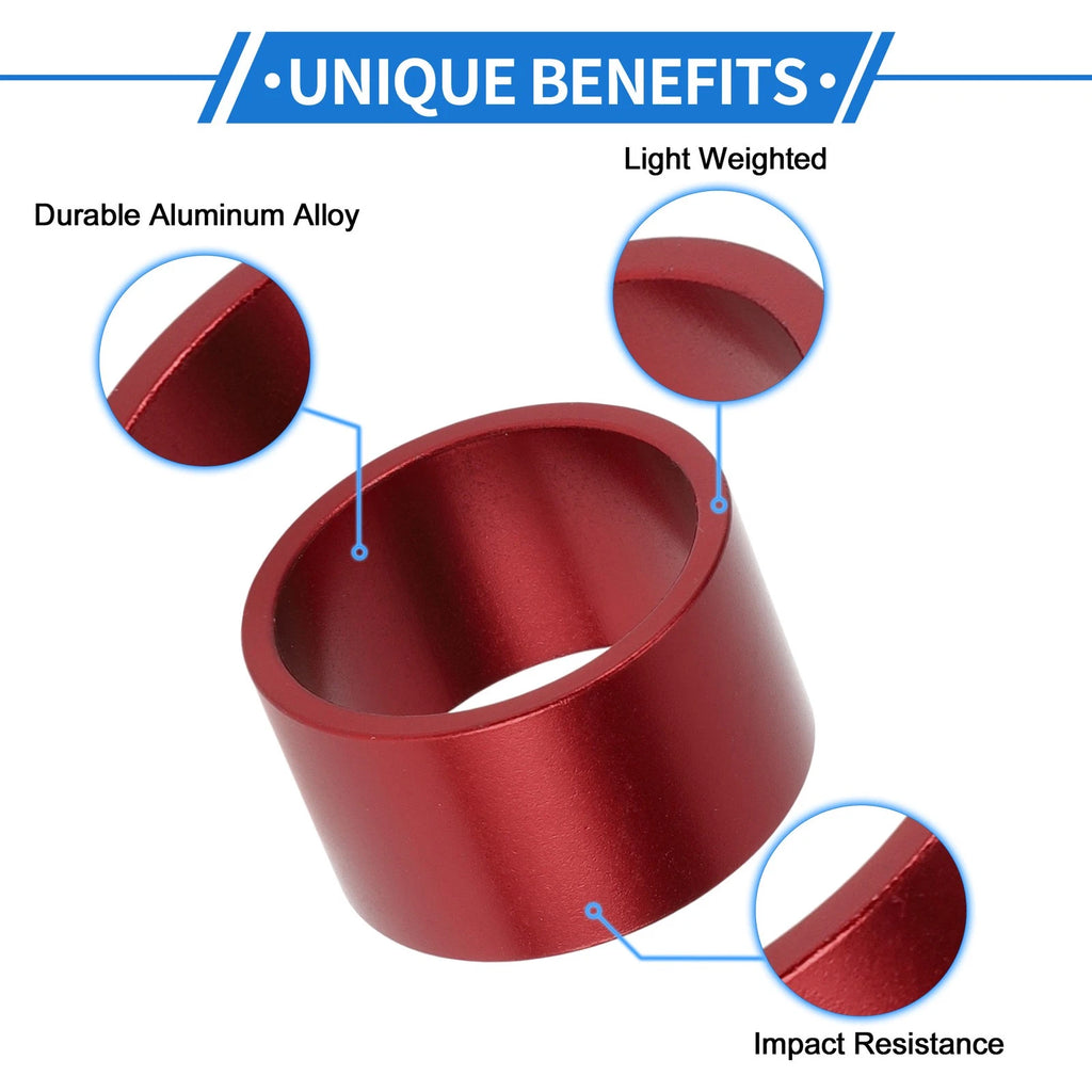 Bike Headset Spacer 20mm Front Fork Washer for 1-1/8" Stem Red (1-1/8")