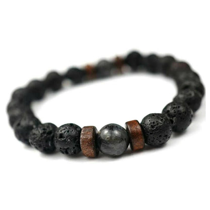 Lava Rock Diffuser Bracelet for Men/Women - Natural Stone Yoga Bead