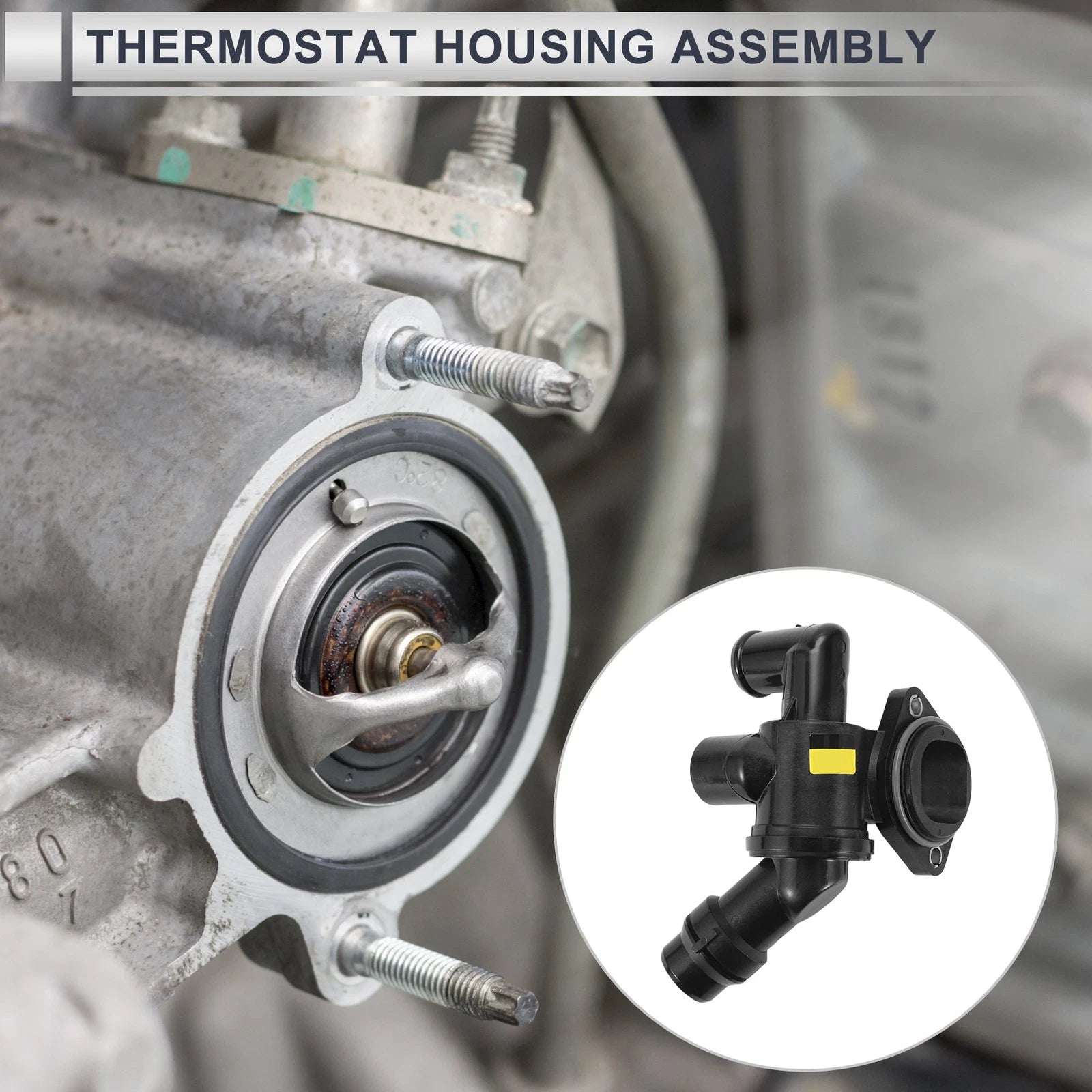 Engine Coolant Thermostat Housing Assembly for Audi A4 Quattro (2005–2009)