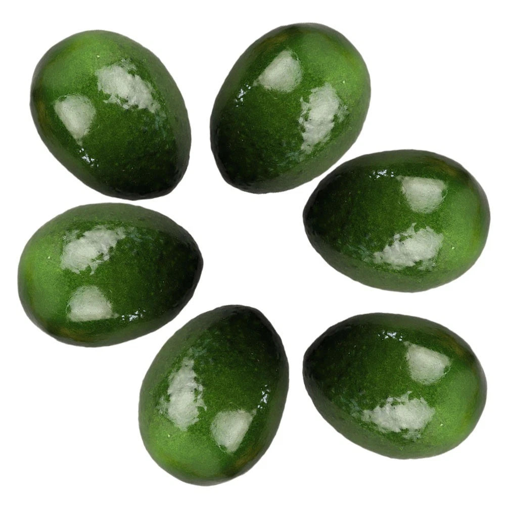 Set of 6 Artificial Fake Avocado Fruit Decor Simulation