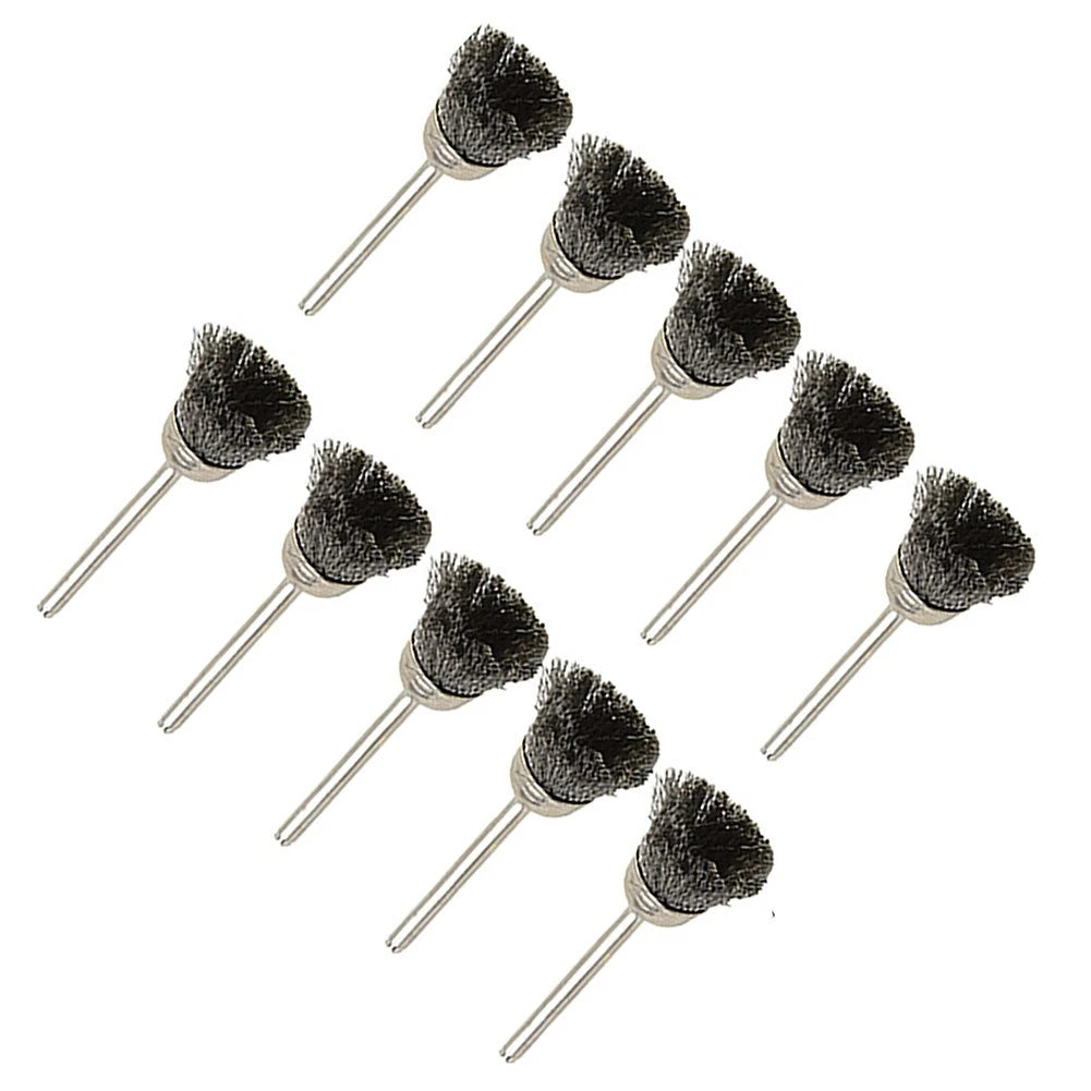 10PCS Brass Wire Brush Wheel Cup for Rotary Tools