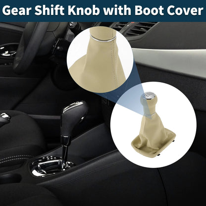 5 Speed Gear Shifter Knob with Cover Replacement for Audi A6 (1997–2004)