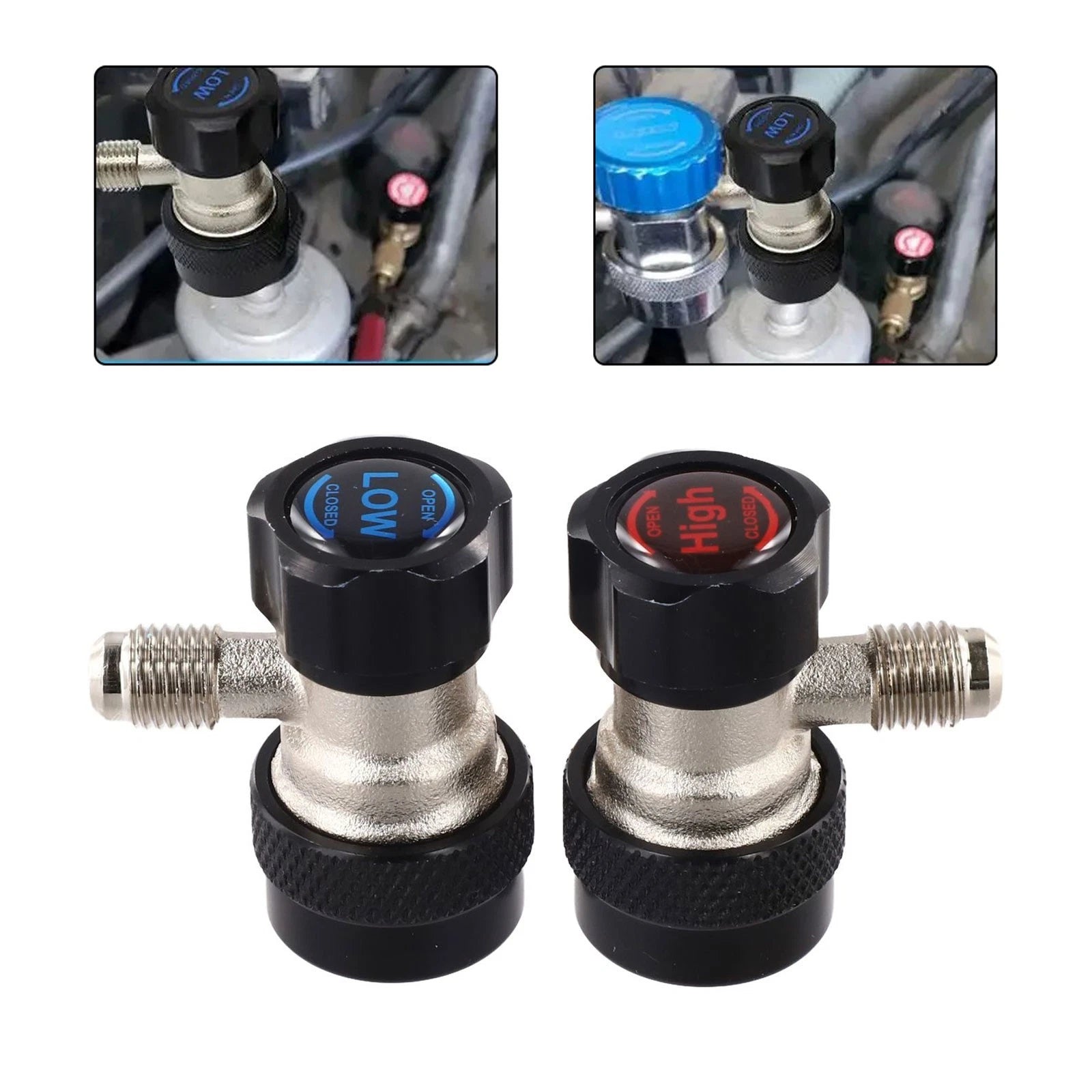 Adjustable Quick Coupler Adapter for R134a AC (Complete Package)