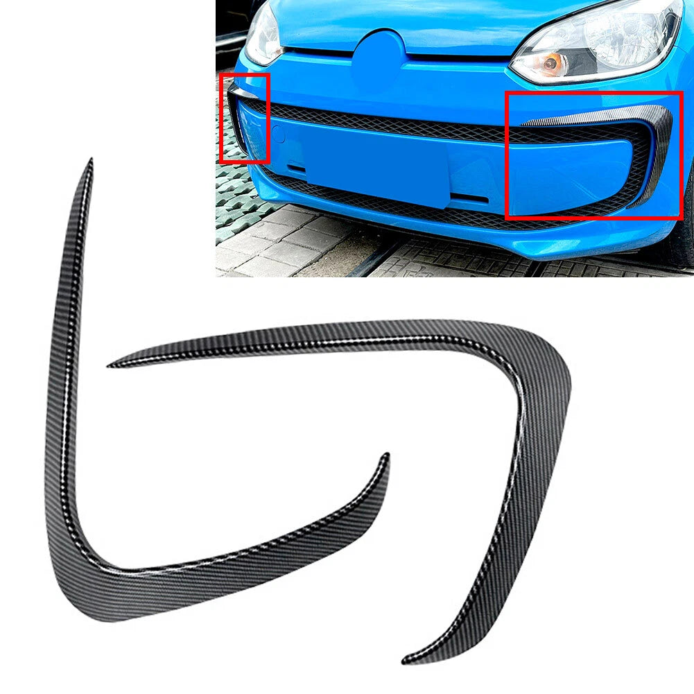 Front Bumper Side Splitters for Volkswagen Up (2011–2015) Carbon Look