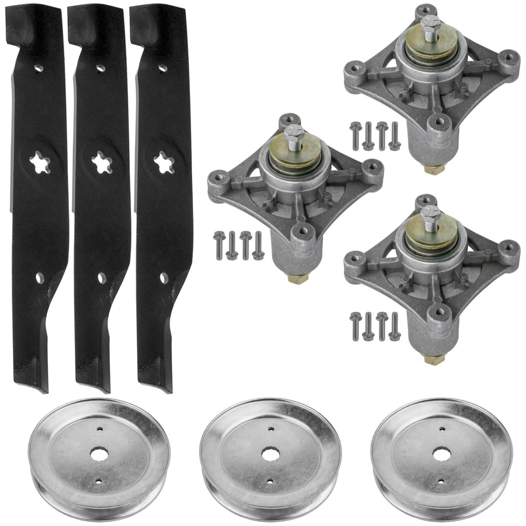 Deck Spindle and Pulley Blade Replacement for Husqvarna TS148X (2004–2016)