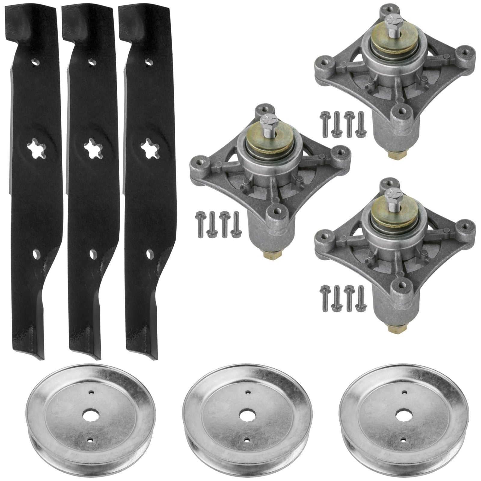 Deck Spindle and Pulley Blade Replacement for Husqvarna TS148X (2004–2016)
